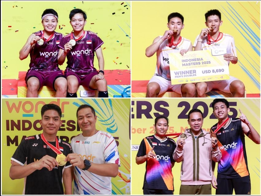 Dominasi Total! Indonesia Sabet Empat Gelar dan Juara Umum Indonesia Masters 2025