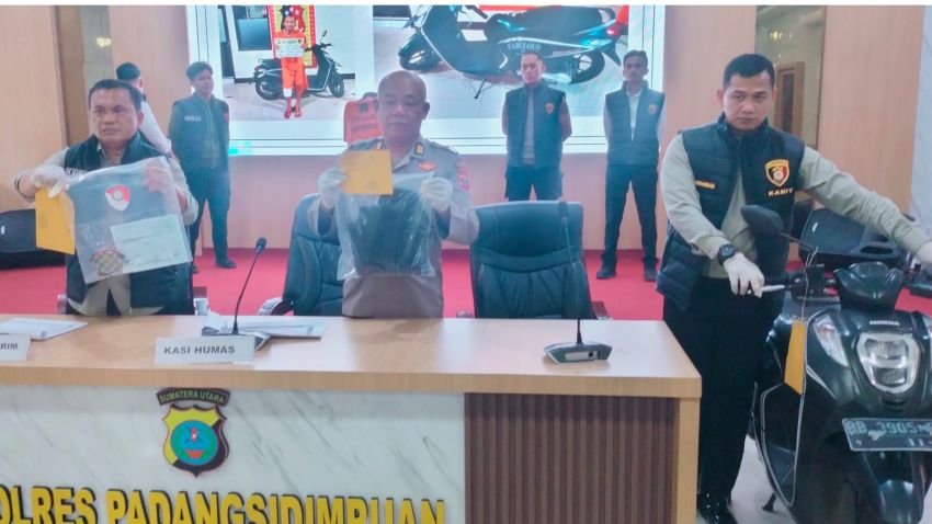 Gadaikan Emas Hasil Jambret ke Madina, Pria Ini Dapat Timah Panas Polres Padangsidimpuan