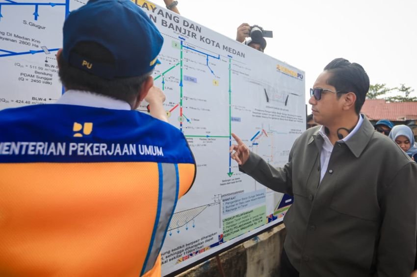 Tinjau Kolam Detensi Selayang, Rico Waas Targetkan dapat Mereduksi 10 -15 Persen Banjir