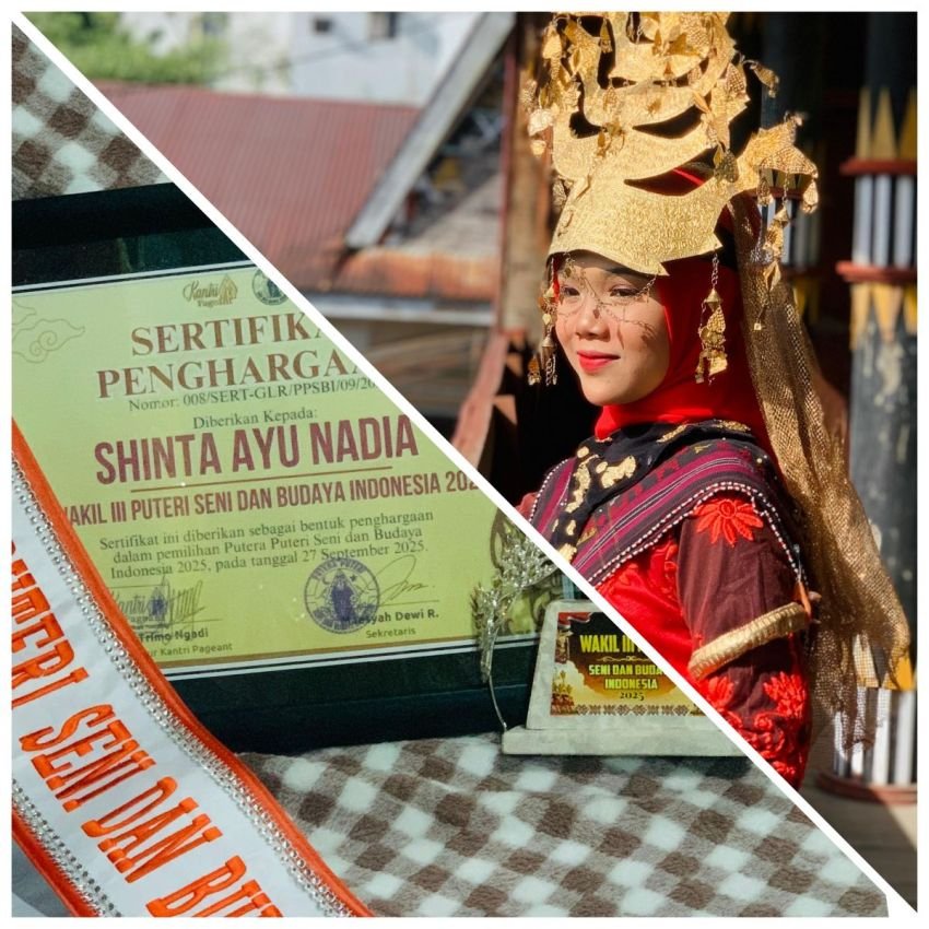 Shinta Ayu Raih Prestasi Wakil III Puteri Seni dan Budaya Indonesia 2025