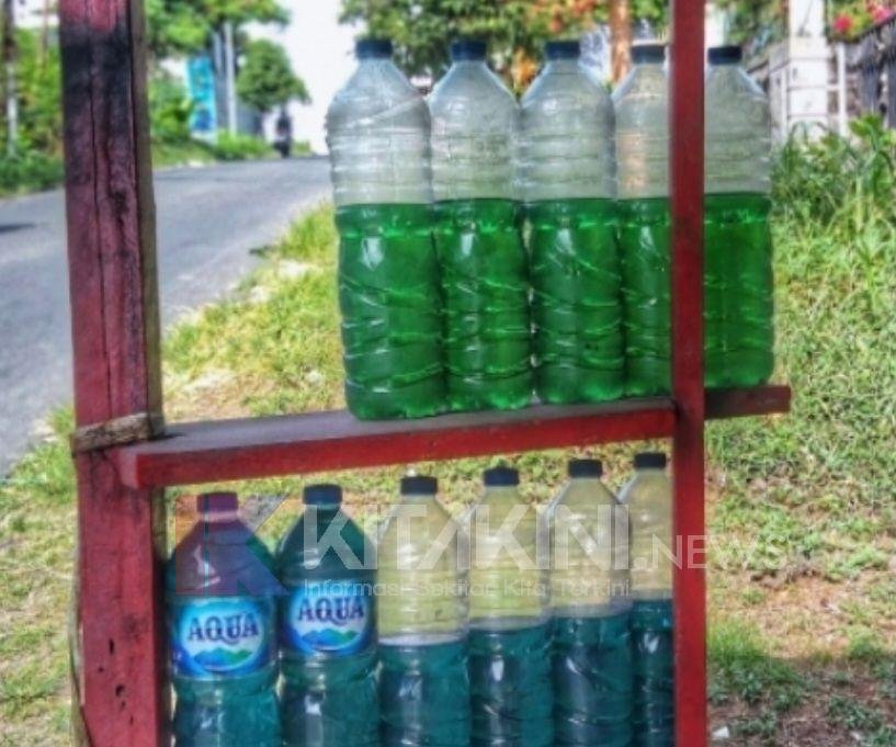 Di Sidimpuan, BBM Eceran Pertalite Dijual Rp15 Ribu Per Liter