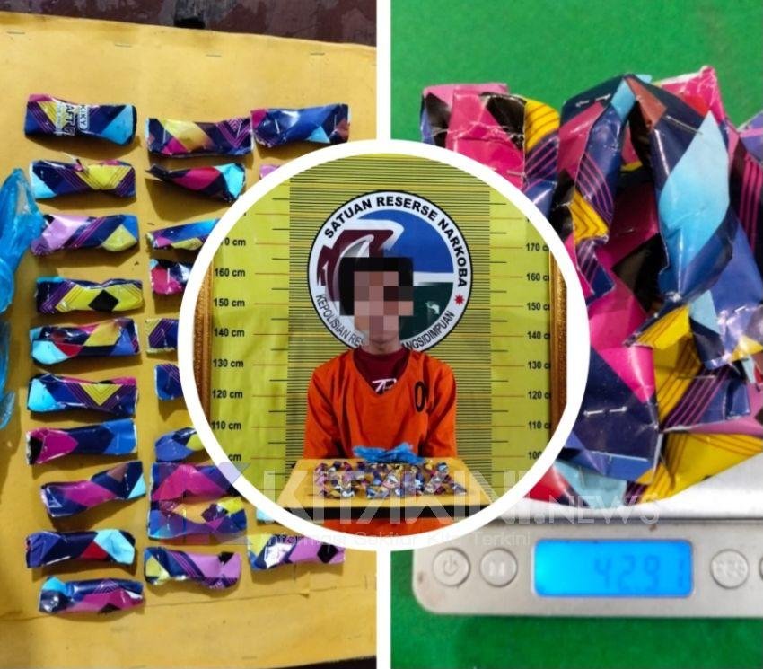 Satres Narkoba Polres Sidimpuan Tangkap Pengedar Ganja