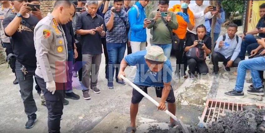 Kapolrestabes Medan Pimpin Olah TKP di Rumah Hakim Khamozaro Waruwu