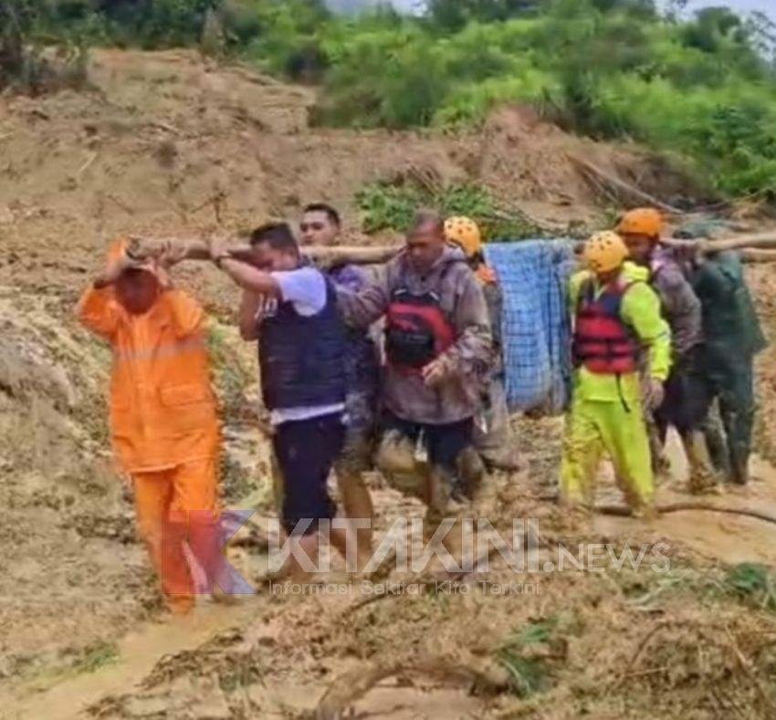 Polres Tapsel Tembus Medan Berat Selamatkan Warga Terjebak Longsor