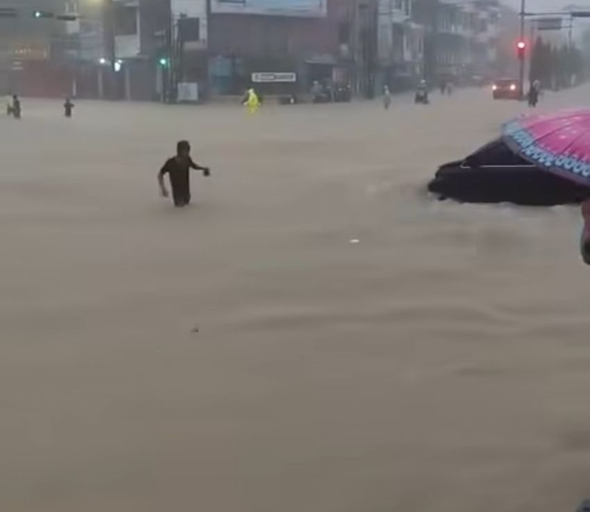 Ini Ruas Jalan Kota Medan Yang Terendam Banjir