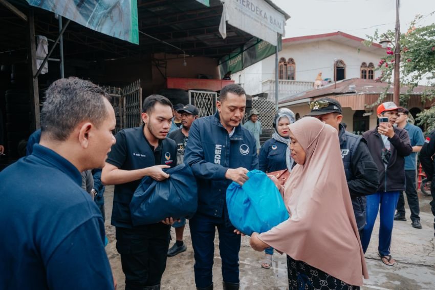 Garda Pemuda NasDem & PSP Center Tebar 2000 Paket Sembako