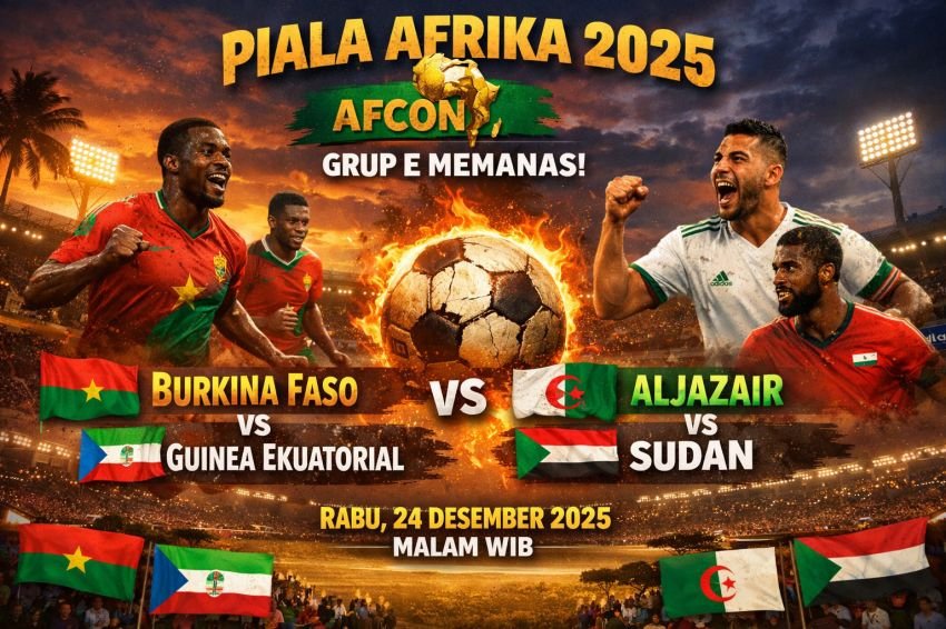 Aroma Kejutan di AFCON 2025: Burkina Faso dan Aljazair Diuji di Laga Pembuka Grup