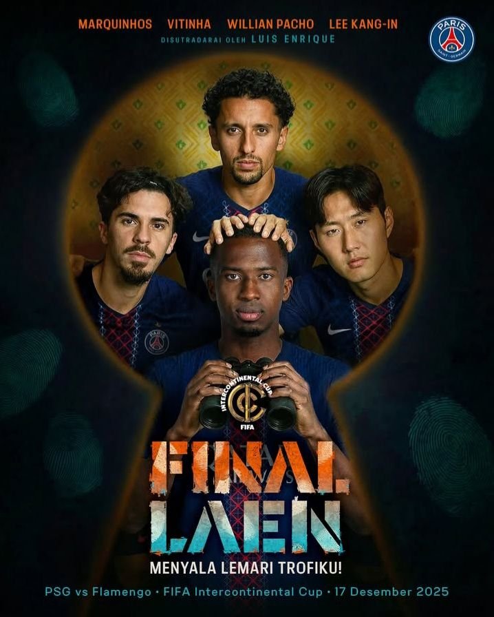 PSG Mendadak Agak Laen, Posting Poster untuk Final FIFA Intercontinental Cup