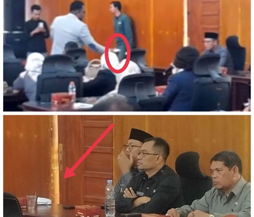 Tolak Gratifikasi, Fajar Anggota DPRD Sidimpuan Lempar Amplop Ke Plt Sekda