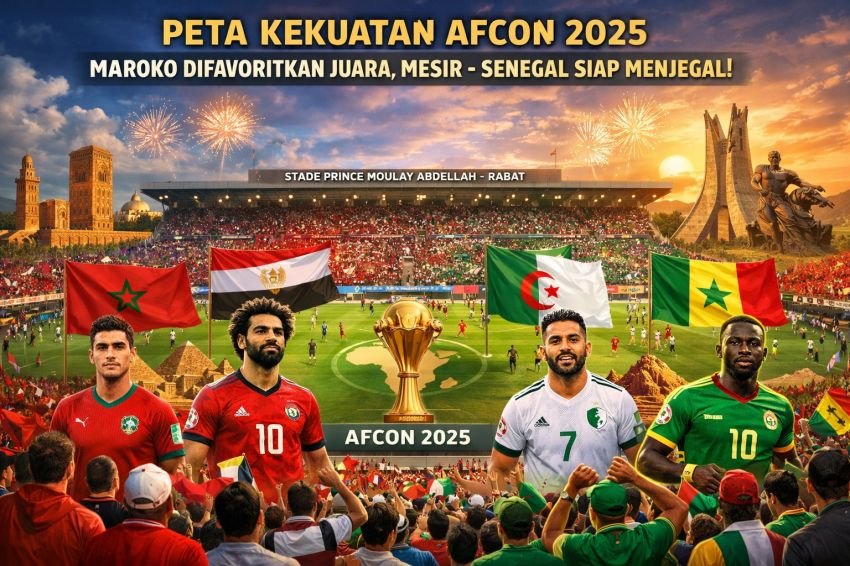 Peta Kekuatan AFCON 2025: Maroko Difavoritkan Juara, Mesir&ndash;Senegal Siap Menjegal