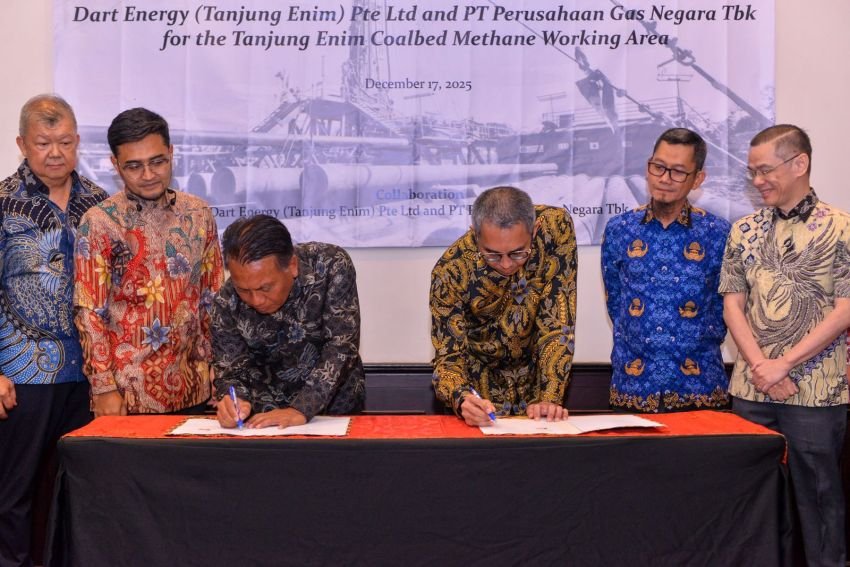 PGN dan Dart Energy Kolaborasi Manfaatkan Gas Metana Batubara dari Tanjung Enim untuk Diversifikasi Energi