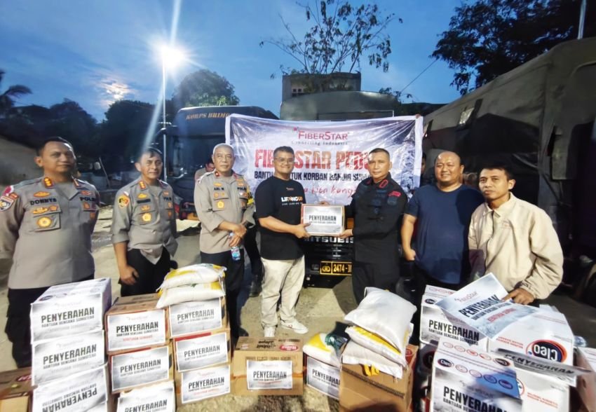 FiberStar Salurkan Bantuan dan Pasang Internet Darurat untuk Percepatan Respons Bencana di Sumatera