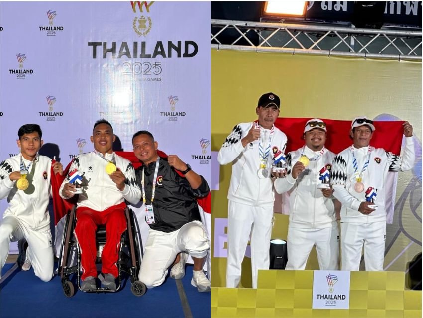 Atlet NPC Sumut Tampil Heroik di Negeri Gajah Putih, Kunci 15 Emas ASEAN Para Games