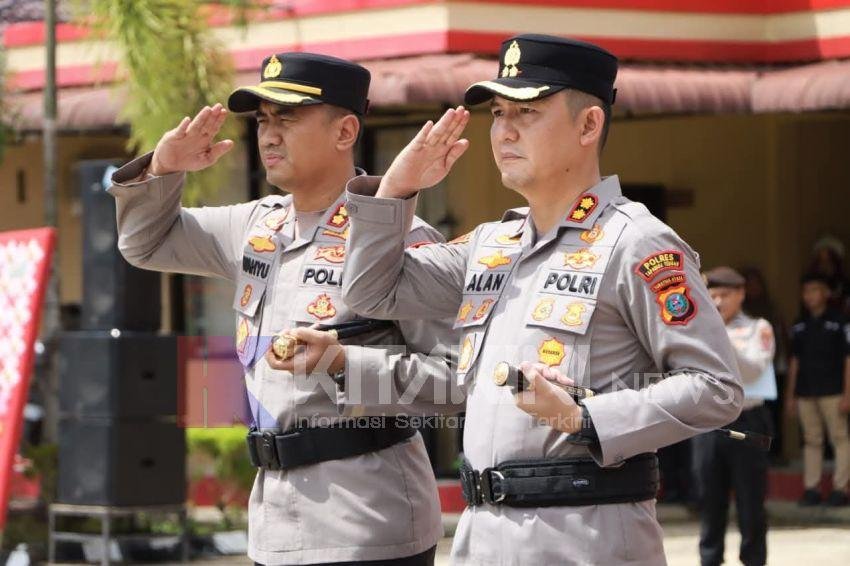 Polres Tapteng Gelar Pisah Sambut, AKBP Muhammad Alan Haikel Kapolres Baru