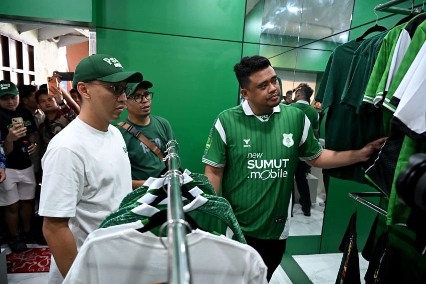 Bobby Nasution Ajak Suporter PSMS Belanja Jersey Original demi Tim Lebih Kuat
