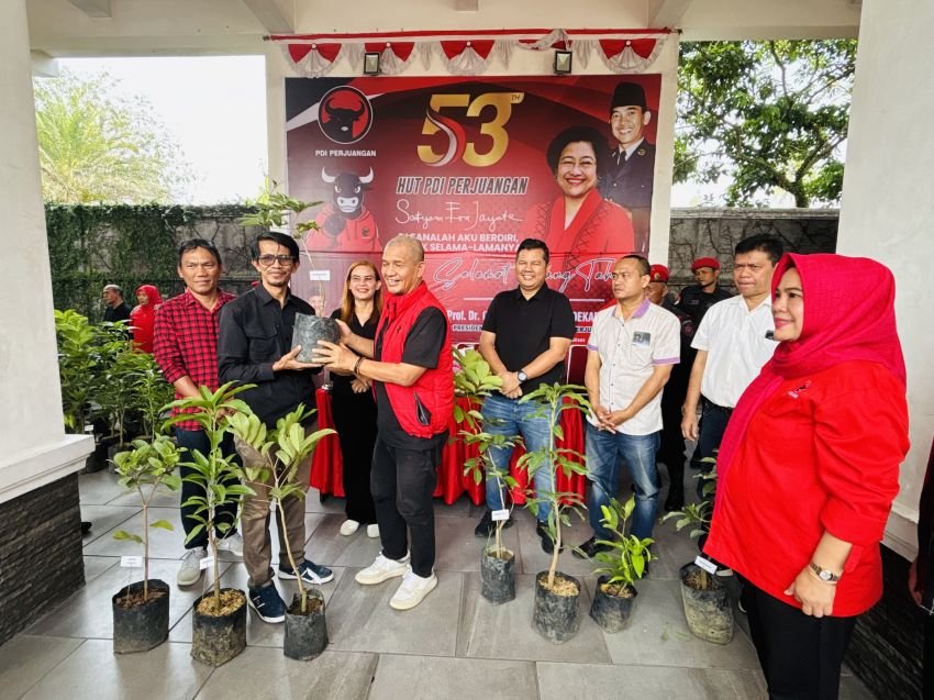 DPD PDI Perjuangan Sumut Gelar Syukuran HUT ke-79 Megawati dengan Aksi Sosial dan Penanaman Puluhan Ribu Pohon