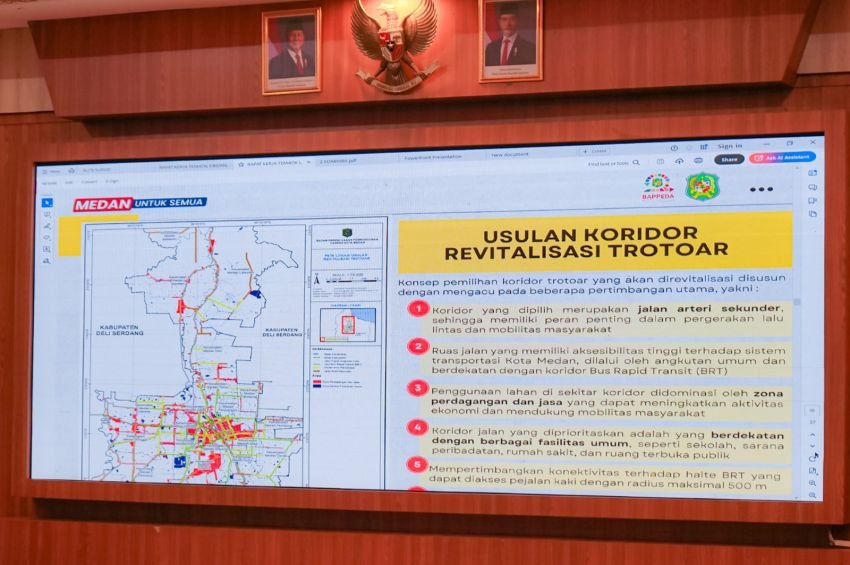 Wali Kota Medan Dorong Penataan Infrastruktur Jalan dan Trotoar