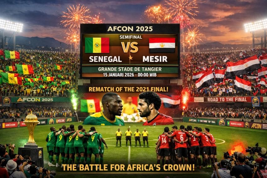 Duel Raja Afrika! Senegal vs Mesir, Ulangan Final Panas di Semifinal AFCON 2025